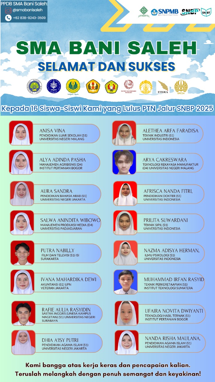 PRESTASI SMA BANI SALEH